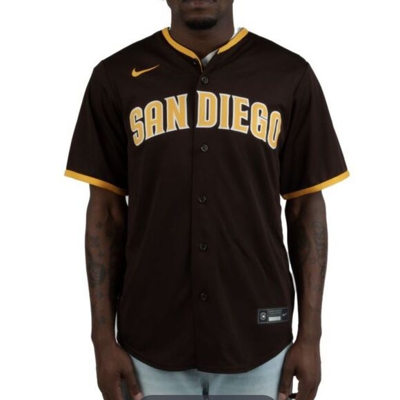 NIKE SAN DIEGO TATIS TEAM JERSEY 
Tatis Jr Number 23 Brown Large NWT - Picture 1 of 6